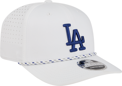 Los Angeles Dodgers New Era White Sport Rope 9SEVENTY Stretch Snap Adjustable Hat