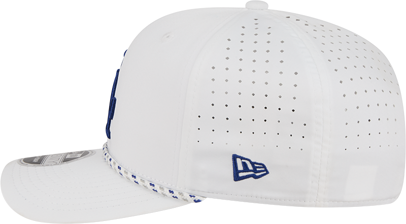 Los Angeles Dodgers New Era White Sport Rope 9SEVENTY Stretch Snap Adjustable Hat