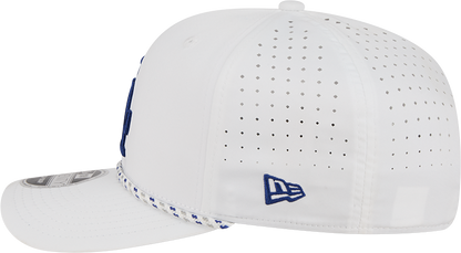 Los Angeles Dodgers New Era White Sport Rope 9SEVENTY Stretch Snap Adjustable Hat