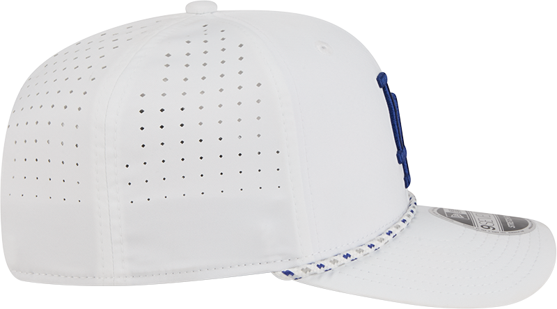 Los Angeles Dodgers New Era White Sport Rope 9SEVENTY Stretch Snap Adjustable Hat
