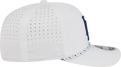 Los Angeles Dodgers New Era White Sport Rope 9SEVENTY Stretch Snap Adjustable Hat
