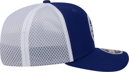 Men's Los Angeles Dodgers New Era Circle Patch 9SEVENTY Trucker Adjustable Hat