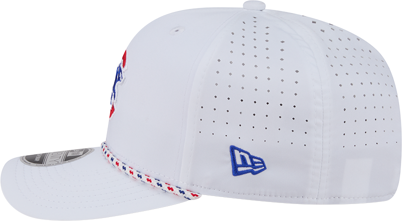 Gorra ajustable Chicago Cubs New Era blanca Sport Rope 9SEVENTY Stretch Snap - Walking Bear