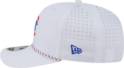 Gorra ajustable Chicago Cubs New Era blanca Sport Rope 9SEVENTY Stretch Snap - Walking Bear