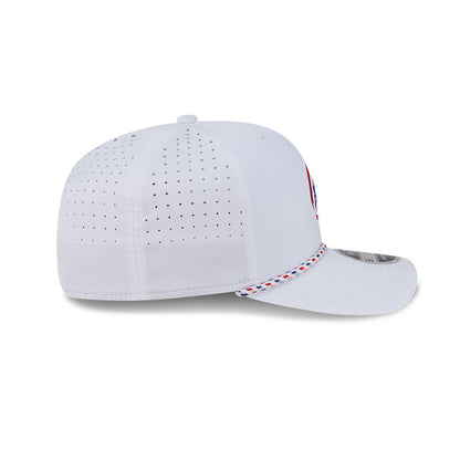 Gorra ajustable Chicago Cubs New Era blanca Sport Rope 9SEVENTY Stretch Snap - Walking Bear