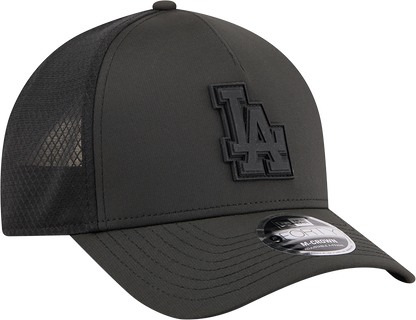 Los Angeles Dodgers New Era Badged 9FORTY M-Crown Adjustable Hat-Black