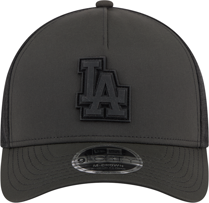 Los Angeles Dodgers New Era Badged 9FORTY M-Crown Adjustable Hat-Black