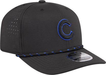Chicago Cubs New Era Black Sport Rope 9SEVENTY Stretch Snap Adjustable Hat