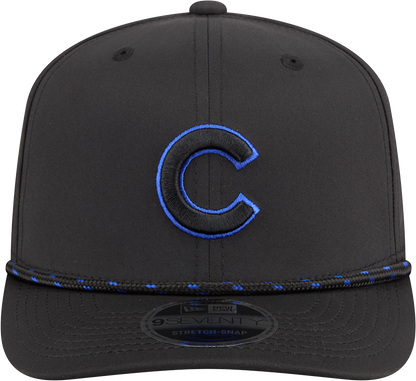 Chicago Cubs New Era Black Sport Rope 9SEVENTY Stretch Snap Adjustable Hat