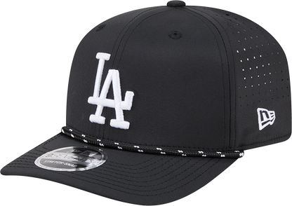 Men's Los Angeles Dodgers New Era Black Performance 9SEVENTY Sport Adjustable Hat