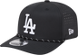Men's Los Angeles Dodgers New Era Black Performance 9SEVENTY Sport Adjustable Hat