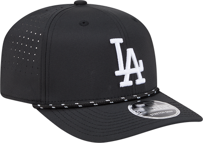 Men's Los Angeles Dodgers New Era Black Performance 9SEVENTY Sport Adjustable Hat