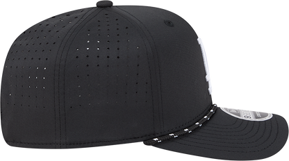 Men's Los Angeles Dodgers New Era Black Performance 9SEVENTY Sport Adjustable Hat
