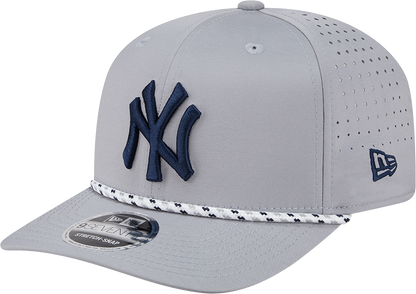 New York Yankees Grey Sport Rope 9SEVENTY Stretch Snap Adjustable Hat