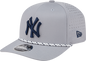 New York Yankees Grey Sport Rope 9SEVENTY Stretch Snap Adjustable Hat