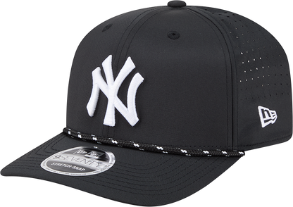New York Yankees Black Sport Rope 9SEVENTY Stretch Snap Adjustable Hat