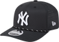 New York Yankees Black Sport Rope 9SEVENTY Stretch Snap Adjustable Hat