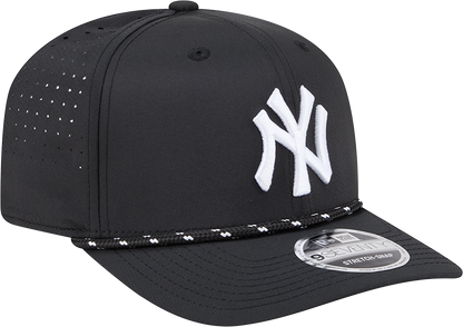 New York Yankees Black Sport Rope 9SEVENTY Stretch Snap Adjustable Hat