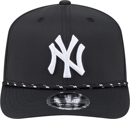 New York Yankees Black Sport Rope 9SEVENTY Stretch Snap Adjustable Hat