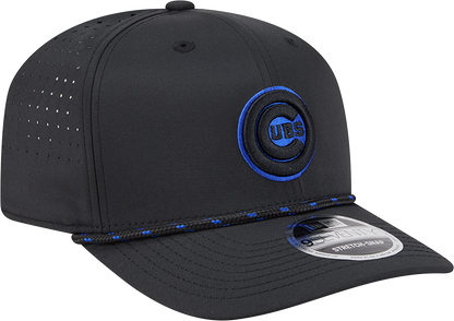Chicago Cubs New Era Black Bullseye Sport Rope 9SEVENTY Stretch Snap Adjustable Hat