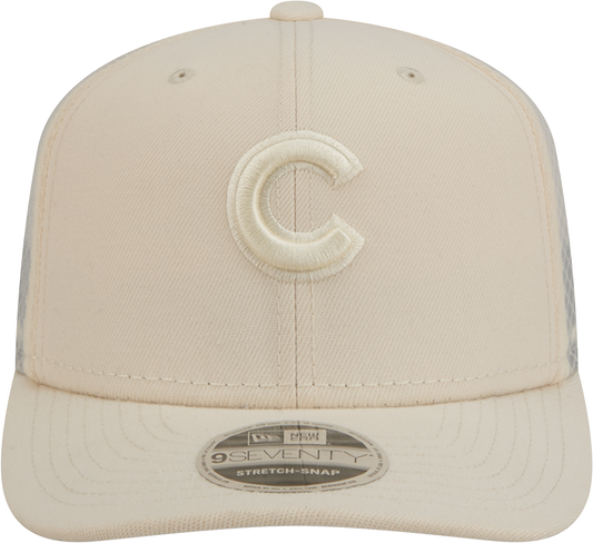 Gorra Trucker Ajustable Chicago Cubs New Era Color Beige Claro Pack 9SEVENTY para Hombre