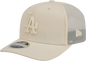 Men's Los Angeles Dodgers New Era Light Beige Color Pack 9SEVENTY Trucker Adjustable Hat