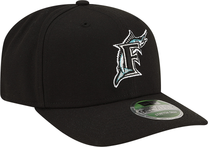 Florida Marlins Cooperstown New Era Black 9SEVENTY Adjustable Hat