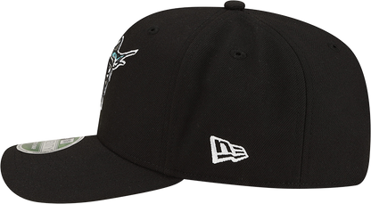 Florida Marlins Cooperstown New Era Black 9SEVENTY Adjustable Hat