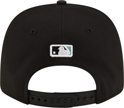 Florida Marlins Cooperstown New Era Black 9SEVENTY Adjustable Hat