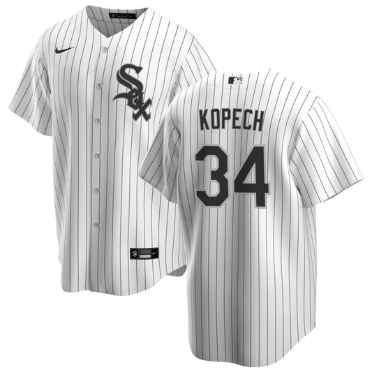 Camiseta réplica premium de local blanca con costuras de los Chicago White Sox de Michael Kopech para hombre de NIKE