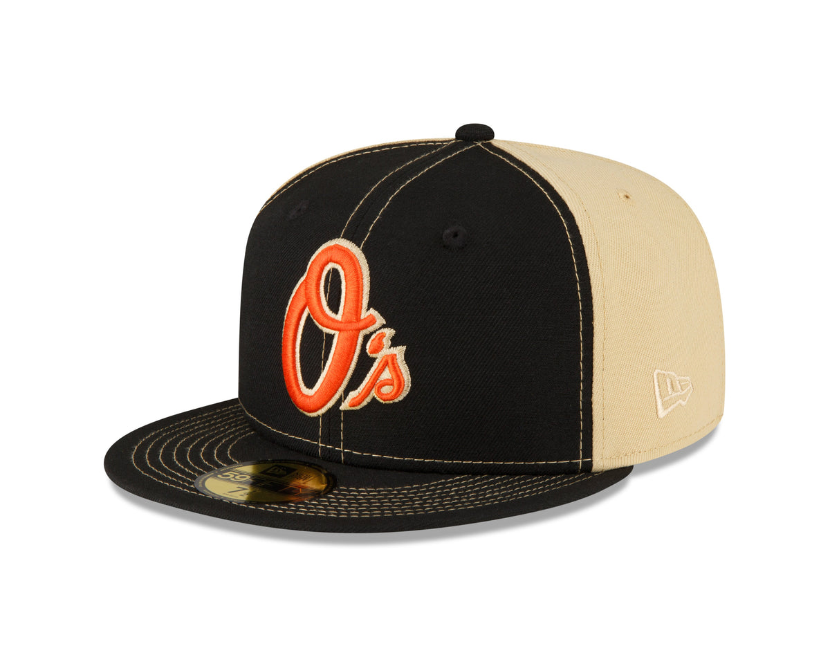 Men's Baltimore Orioles New Era Black/Vegas Gold 59FIFTY Fitted Hat