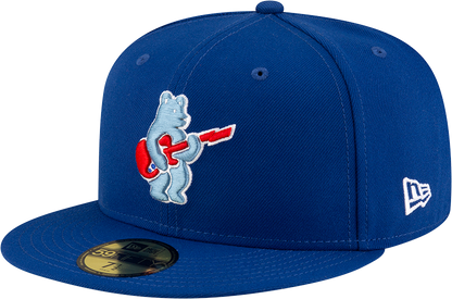 Gorra ajustada BP 59FIFTY New Era Royal Alternate Guitar Bear de los Chicago Cubs para hombre