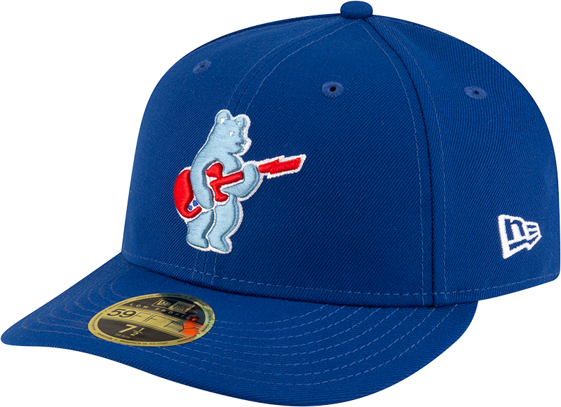 Gorra ajustada de perfil bajo Chicago Cubs New Era Royal Alternate Guitar Bear BP 59FIFTY para hombre