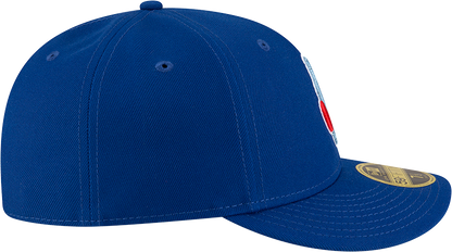 Gorra ajustada de perfil bajo Chicago Cubs New Era Royal Alternate Guitar Bear BP 59FIFTY para hombre