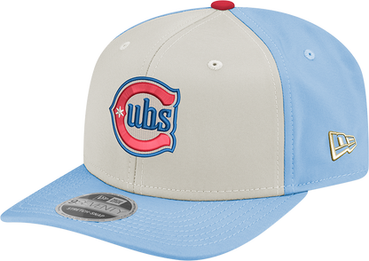 Chicago Cubs New Era Alternate 2 Chrome/ Sky Blue 9SEVENTY Hat