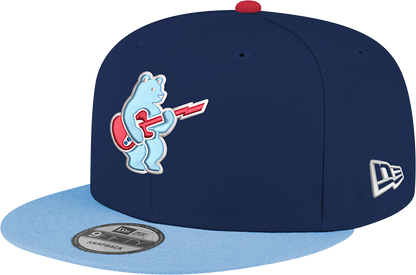 Chicago Cubs New Era Guitar Bear Alternate Navy/Sky Blue 9FIFTY Snapback Hat