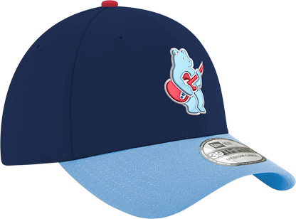 Chicago Cubs 2nd Alternate Guitar Bear Navy/Sky Blue New Era 39THIRTY Flex Hat