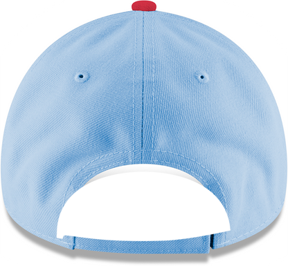 Gorra juvenil ajustable 9FORTY Alternate 2 de los Chicago Cubs en cromo/azul cielo de New Era