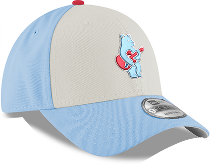 Youth Chicago Cubs Guitar Bear Alternate 9FORTY Adjustable Chrome/Sky Blue Cap By New Era