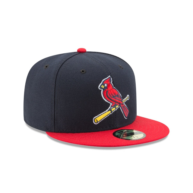 Men's St. Louis Cardinals New Era Navy/Red Game Authentic Collection Alternate 2 On-Field 59FIFTY Fitted Hat