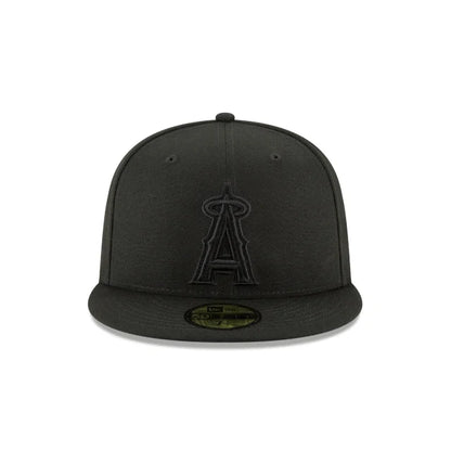 Anaheim Angels Tonal Black On Black 59Fifty Fitted Hat