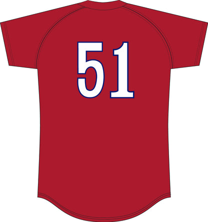 Men's Randy Johnson Montreal Expos Mitchell & Ness Batting Practice Jersey - Red