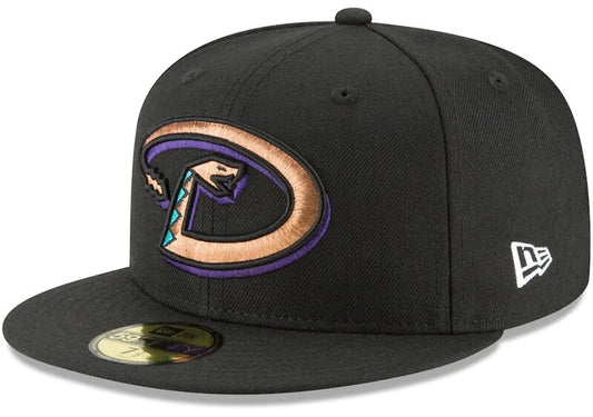 Men's Arizona Diamondbacks New Era Black Wool 1999 59FIFTY Fitted Hat