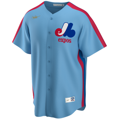 Men's Montreal Expos Vladimir Guerrero Nike Light Blue Road Cooperstown Collection Team Jersey