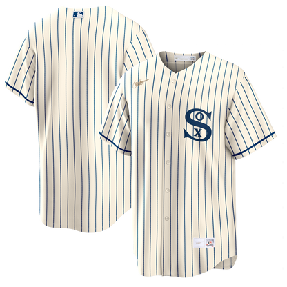 NIKE Men's Chicago White Sox Field of Dreams Cream Cooperstown Collection Blank Replica Jersey