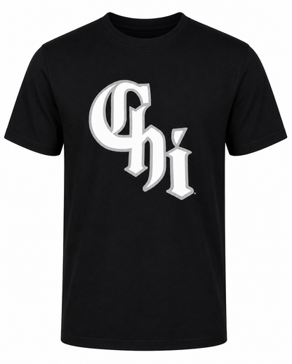 Men's Chicago White Sox City Connect CHI Black New Era Tee