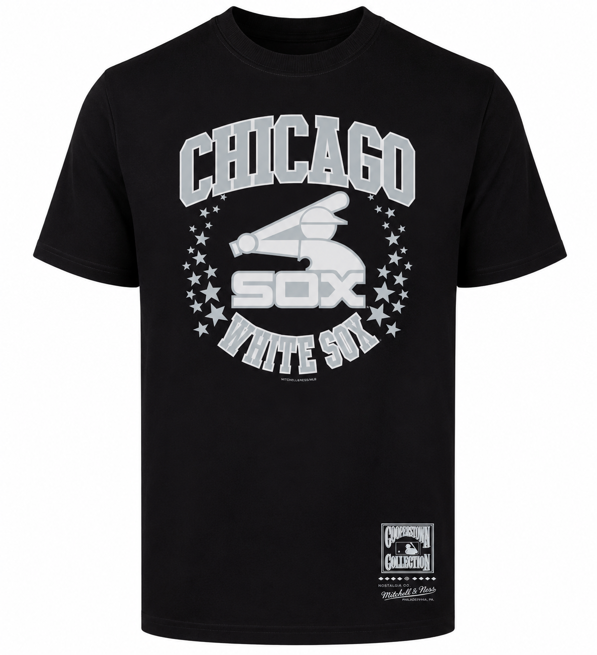 Camiseta negra Hometown Champs de los Chicago White Sox Mitchell & Ness Cooperstown Collection para hombre