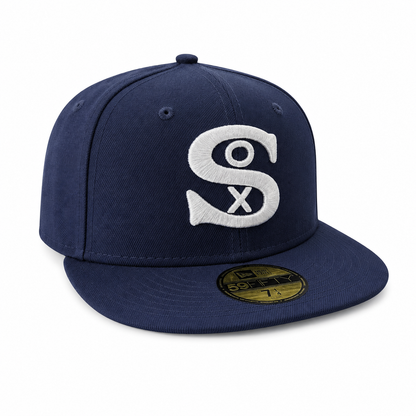 Gorra ajustada 59FIFTY New Era Cooperstown Classics de los Chicago White Sox 1929 en azul marino
