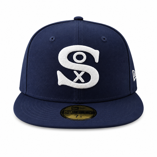 Gorra ajustada 59FIFTY New Era Cooperstown Classics de los Chicago White Sox 1929 en azul marino