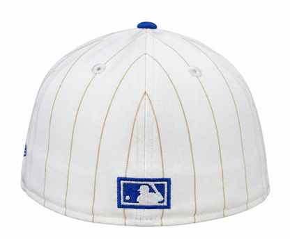 Atlanta Braves Historic Off White/Royal New Era 59FIFTY Fitted Hat